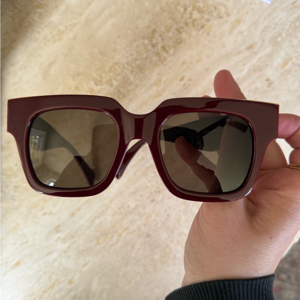Celine Burgundy Square Sunglasses cl 41097/S. - Picture 6 of 6